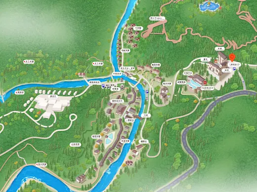 佳县结合景区手绘地图智慧导览和720全景技术，可以让景区更加“动”起来，为游客提供更加身临其境的导览体验。